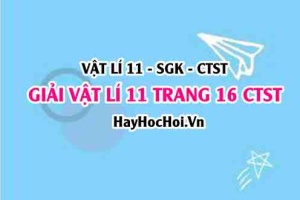 Giải Vật lí 11 trang 16 Chân trời sáng tạo SGK